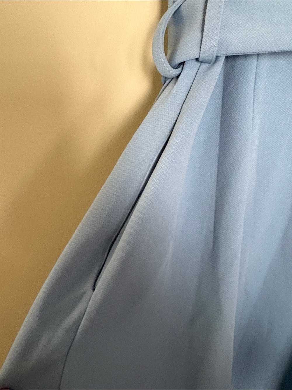 New Grace Karin Sleeveless Blue Belted A-Line Dress L - Picture 4 of 9